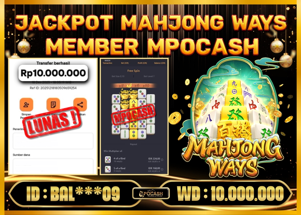 MPOCASH JACKPOT MAHJONG WAYS